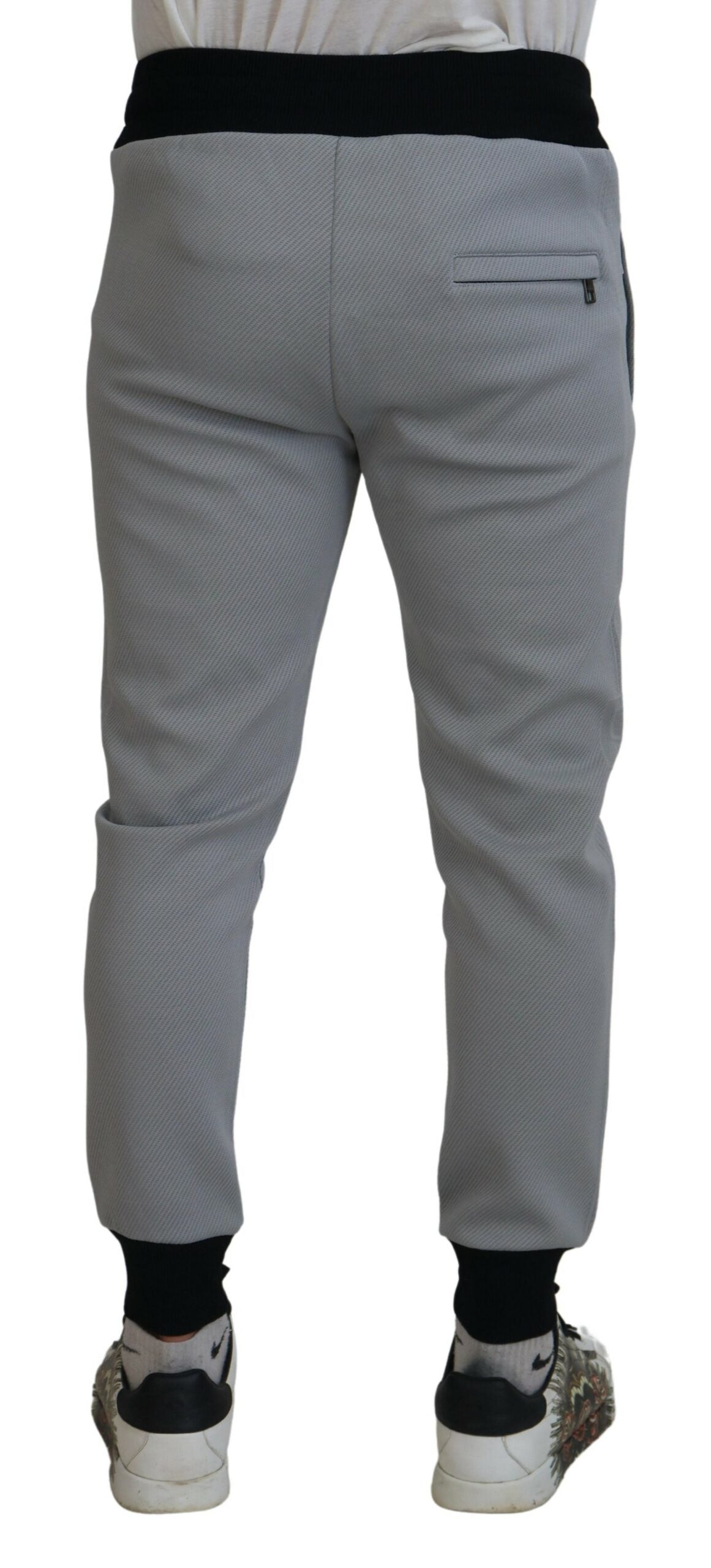 Dolce &amp; Gabbana Elegante graue Joggerhose