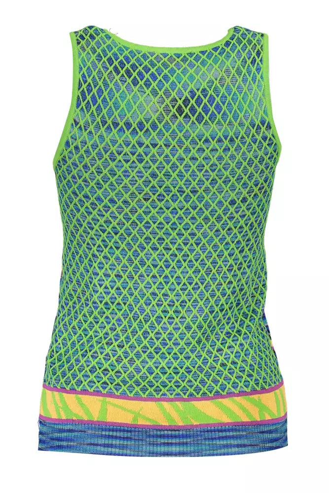 Desigual Chic kontrastierendes grünes Tanktop