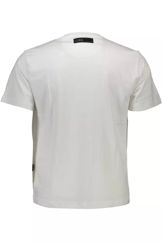 Plein Sport White Cotton Men T-Shirt