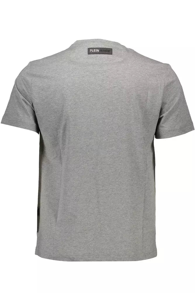 Plein Sport Athletic Grey Rundhals-T-Shirt mit Logo-Detail