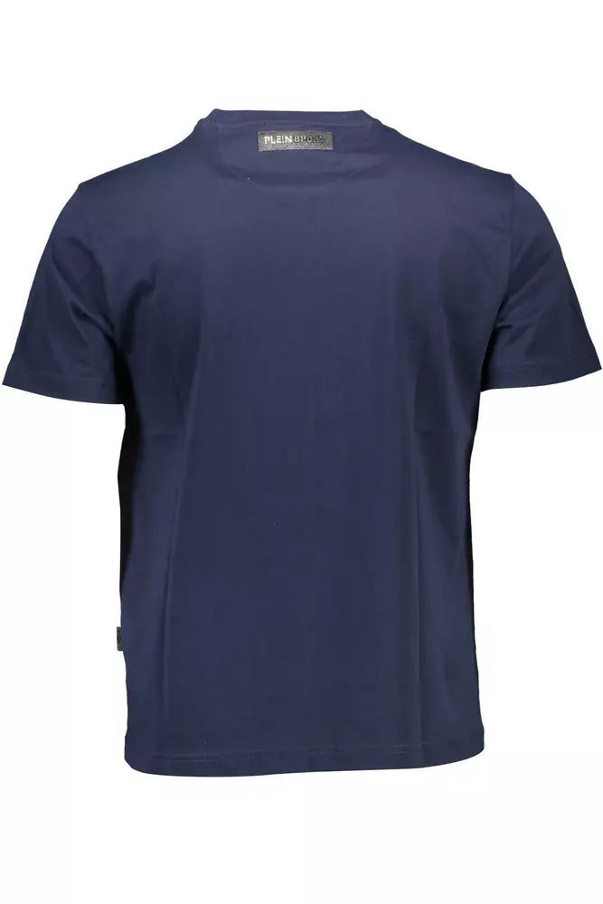 Plein Sport Blue Cotton Men T-Shirt