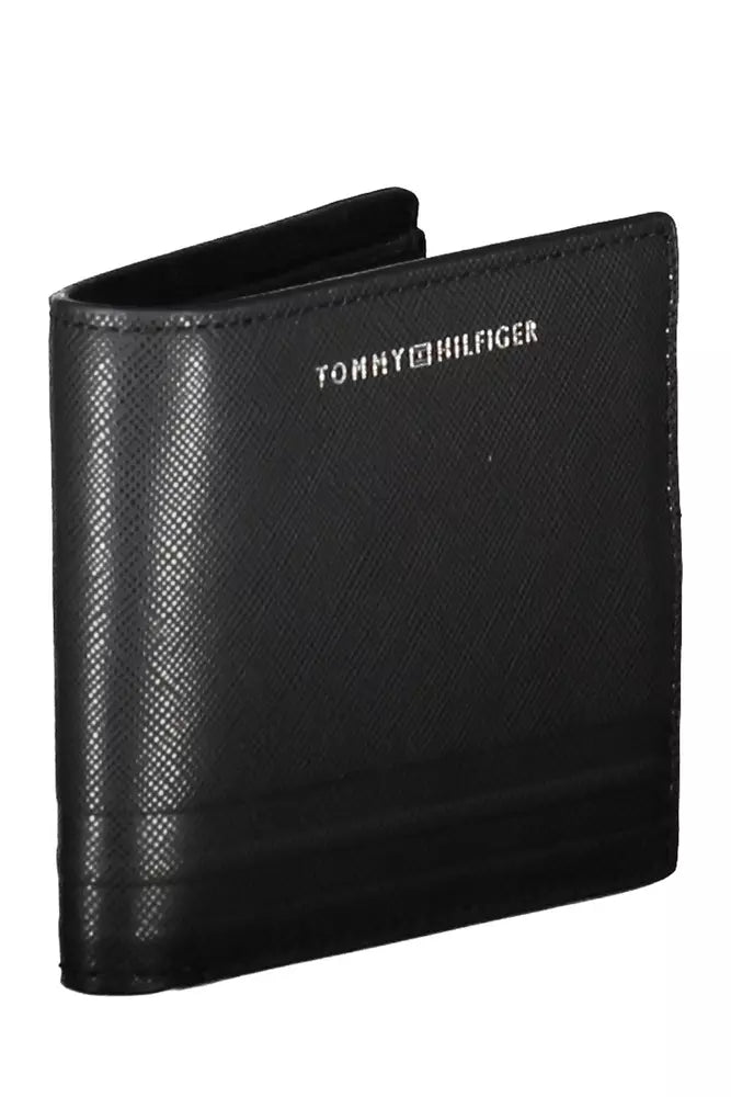 Tommy Hilfiger Black Leather Mens Wallet