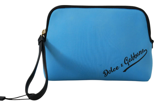 Dolce &amp; Gabbana Elegante blaue Polyamid-Beuteltasche