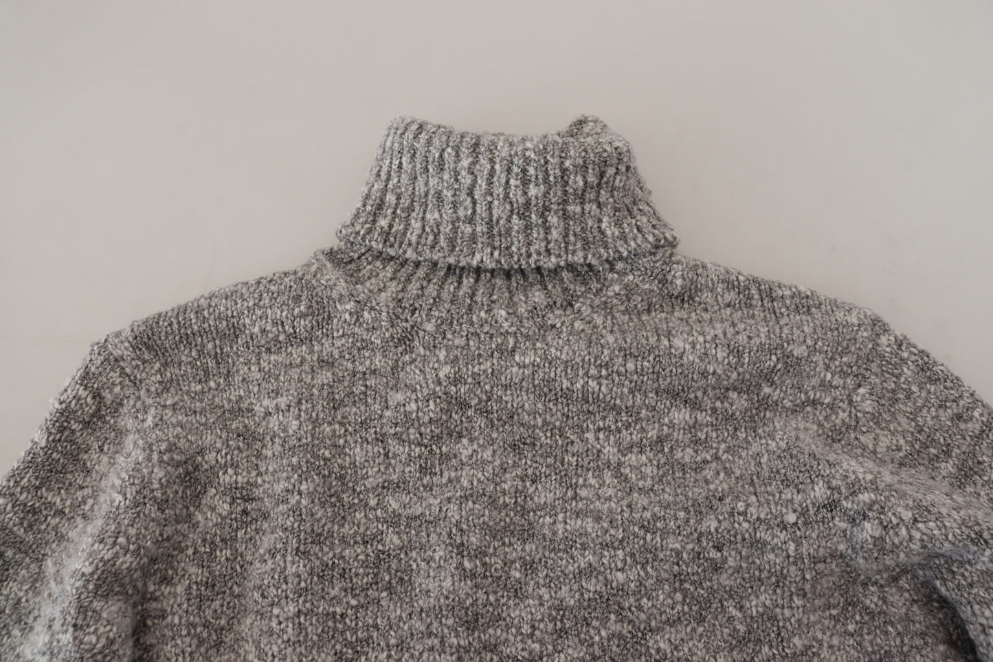 Dolce &amp; Gabbana Gray Wool Knit Turtleneck Pullover Sweater