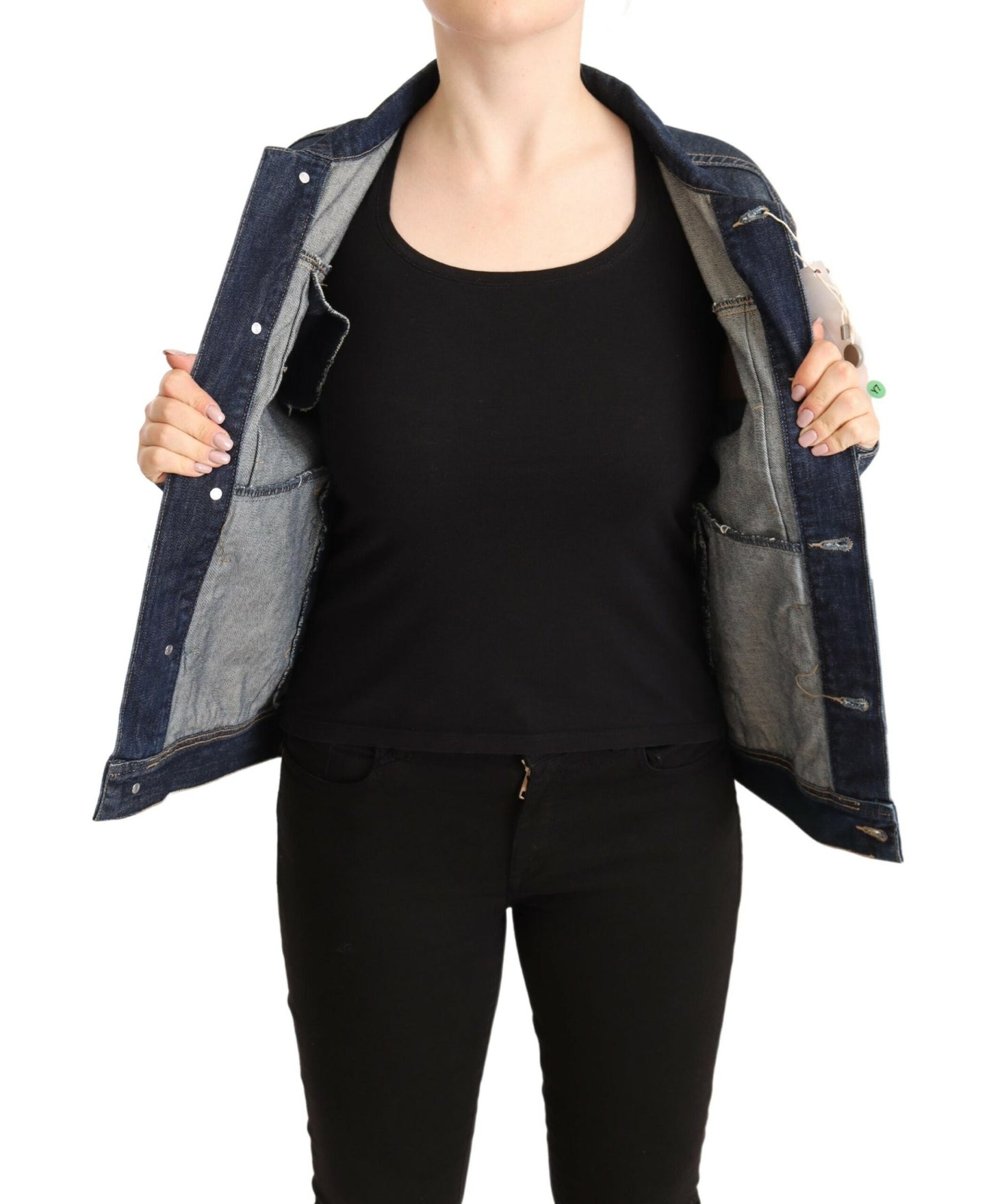 Master Coat Schicke dunkelblaue Jeansjacke