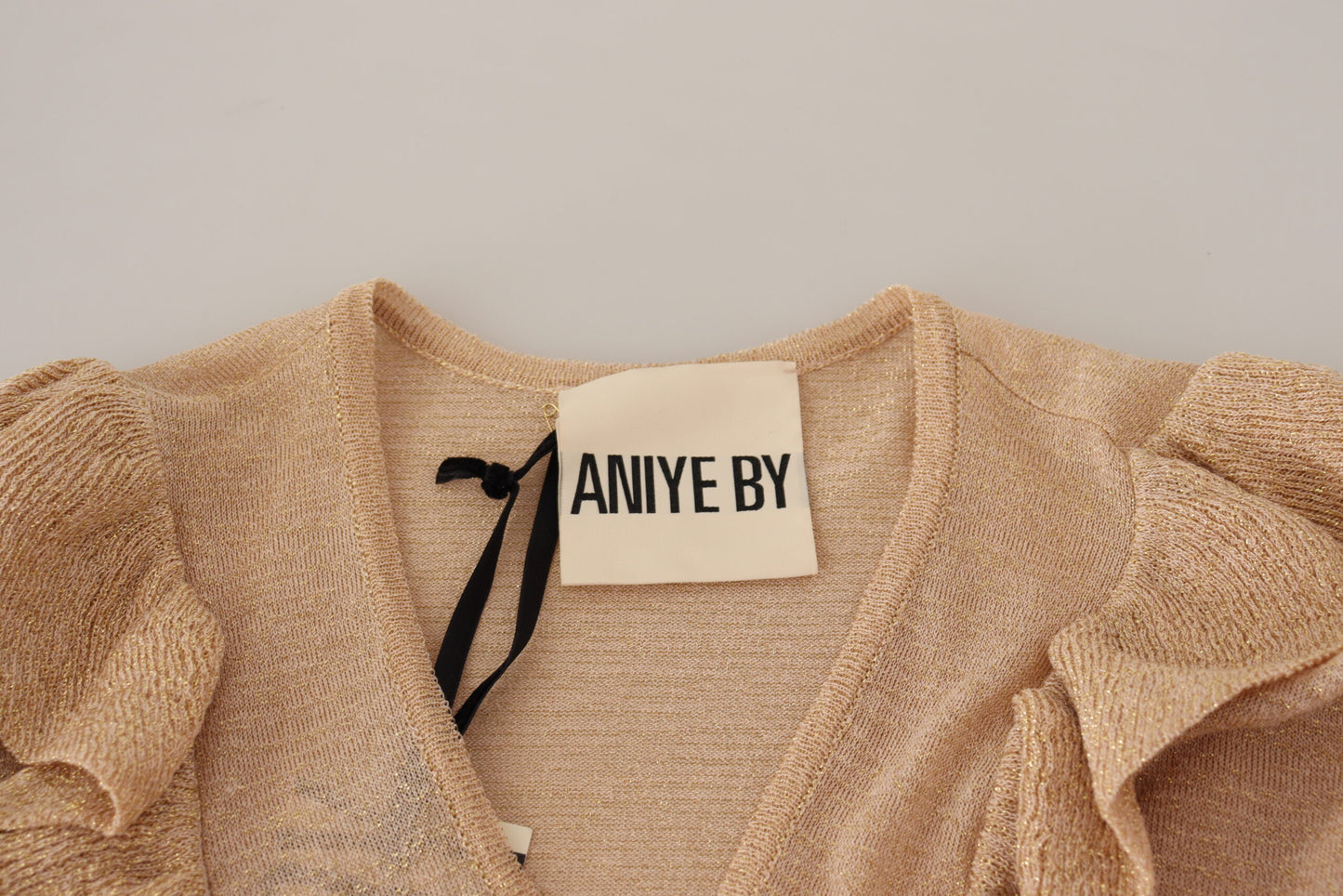 Aniye By Chic Beige Langarm-Cardigan mit offener Vorderseite