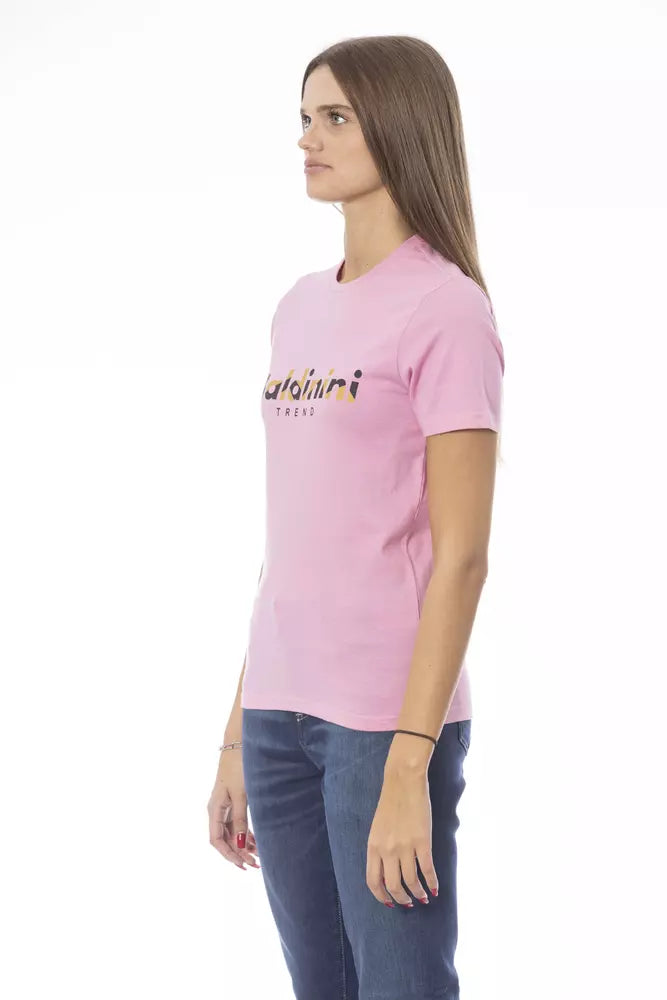 Baldinini Trend Pink Cotton Tops &amp; T-Shirts