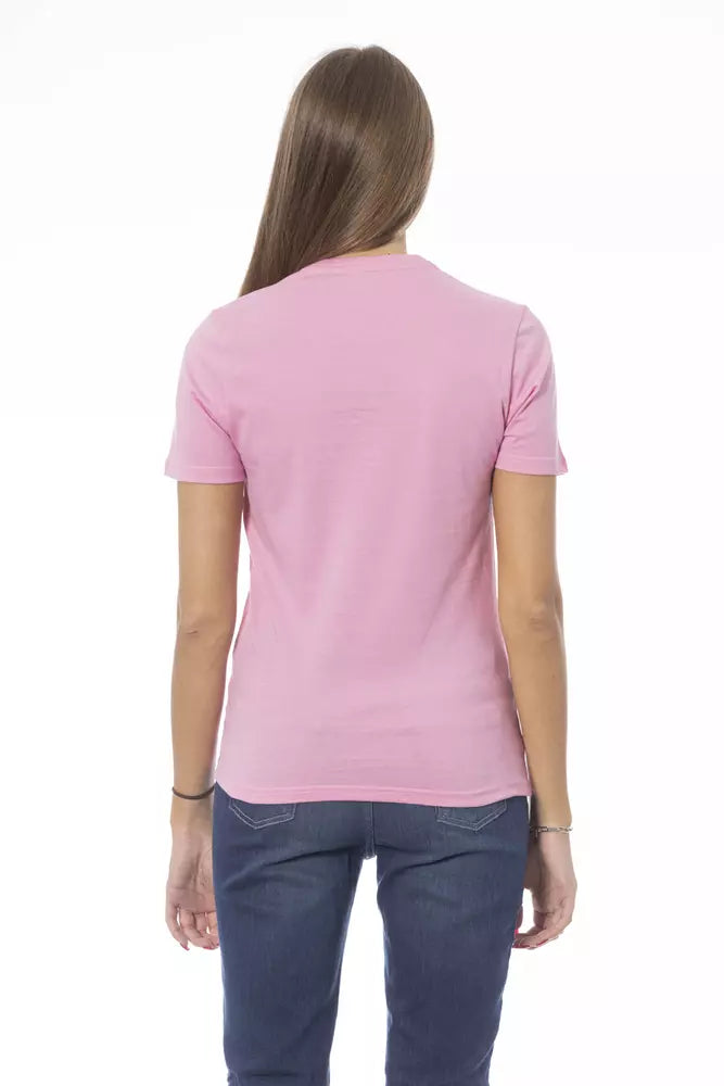 Baldinini Trend Pink Cotton Tops &amp; T-Shirts