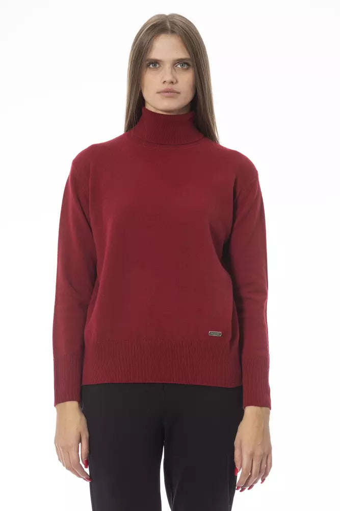 Baldinini Trend Red Wool Women Sweater