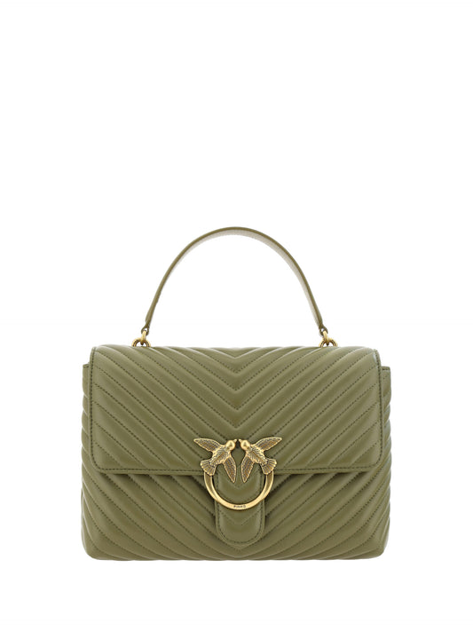 PINKO Emerald Elegance Kalbslederhandtasche