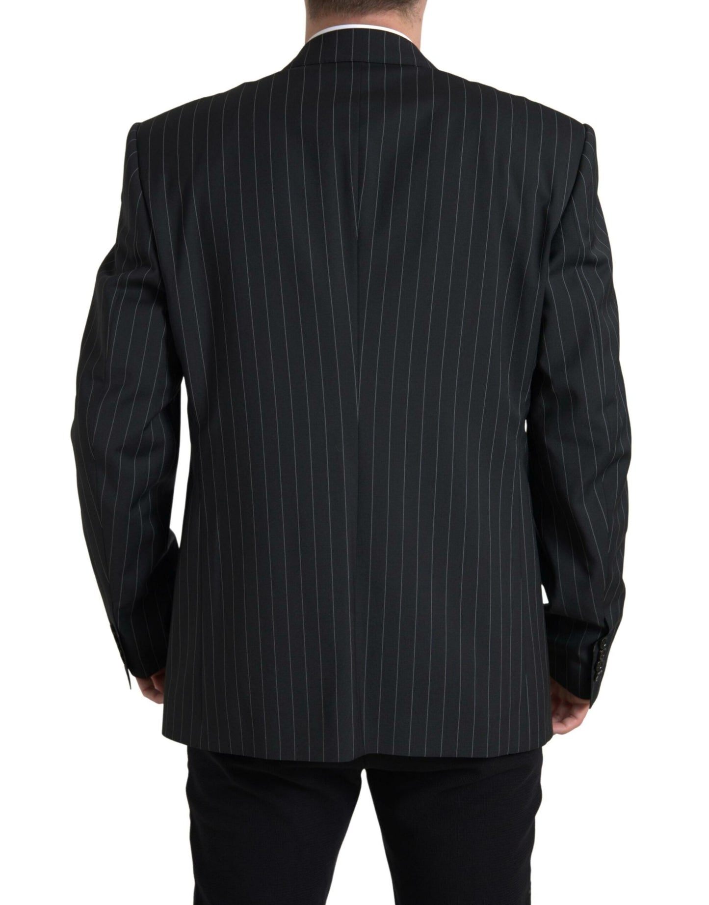 Dolce &amp; Gabbana Black Stripe Single Breasted SICILY Blazer