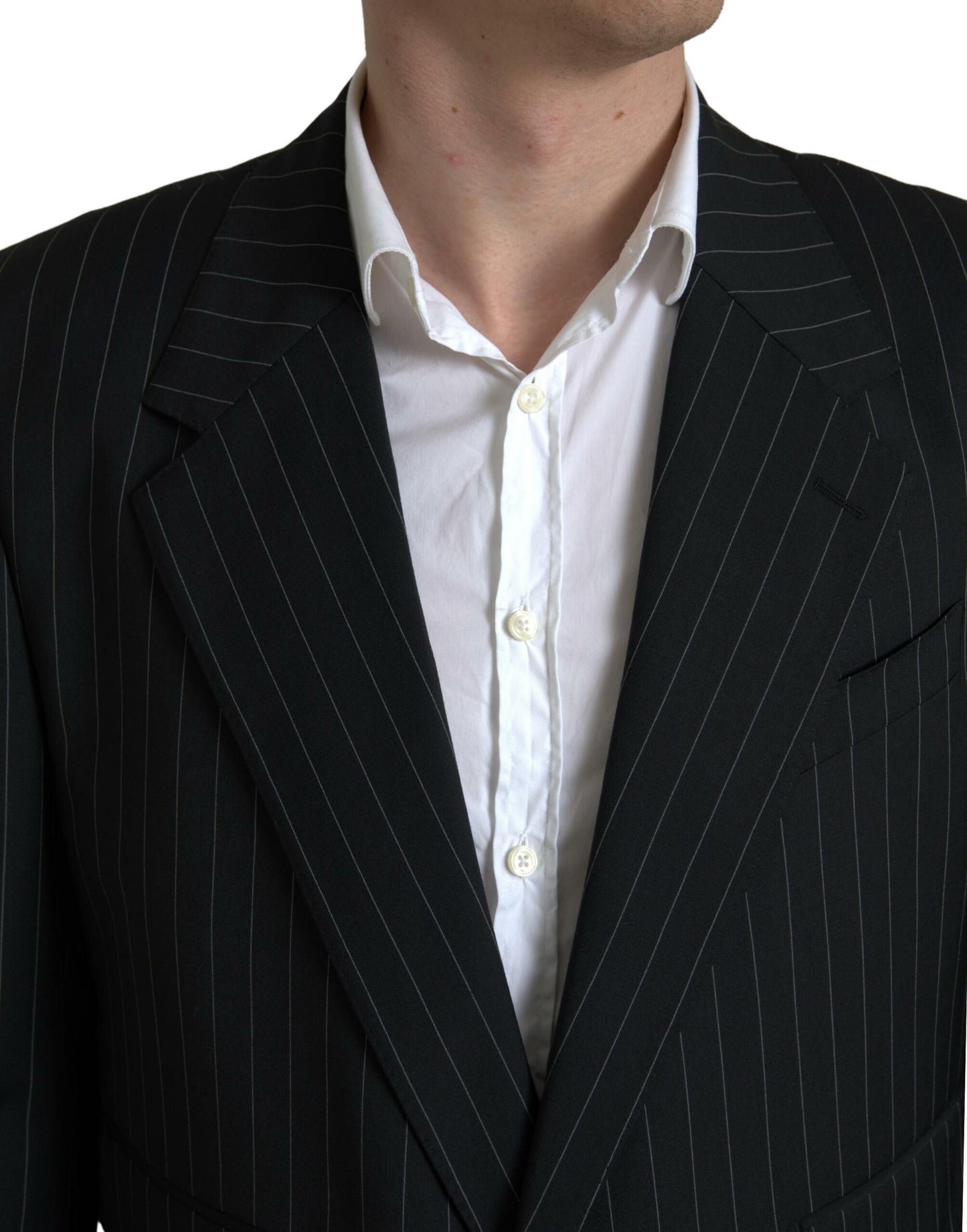 Dolce &amp; Gabbana Black Stripe Single Breasted SICILY Blazer