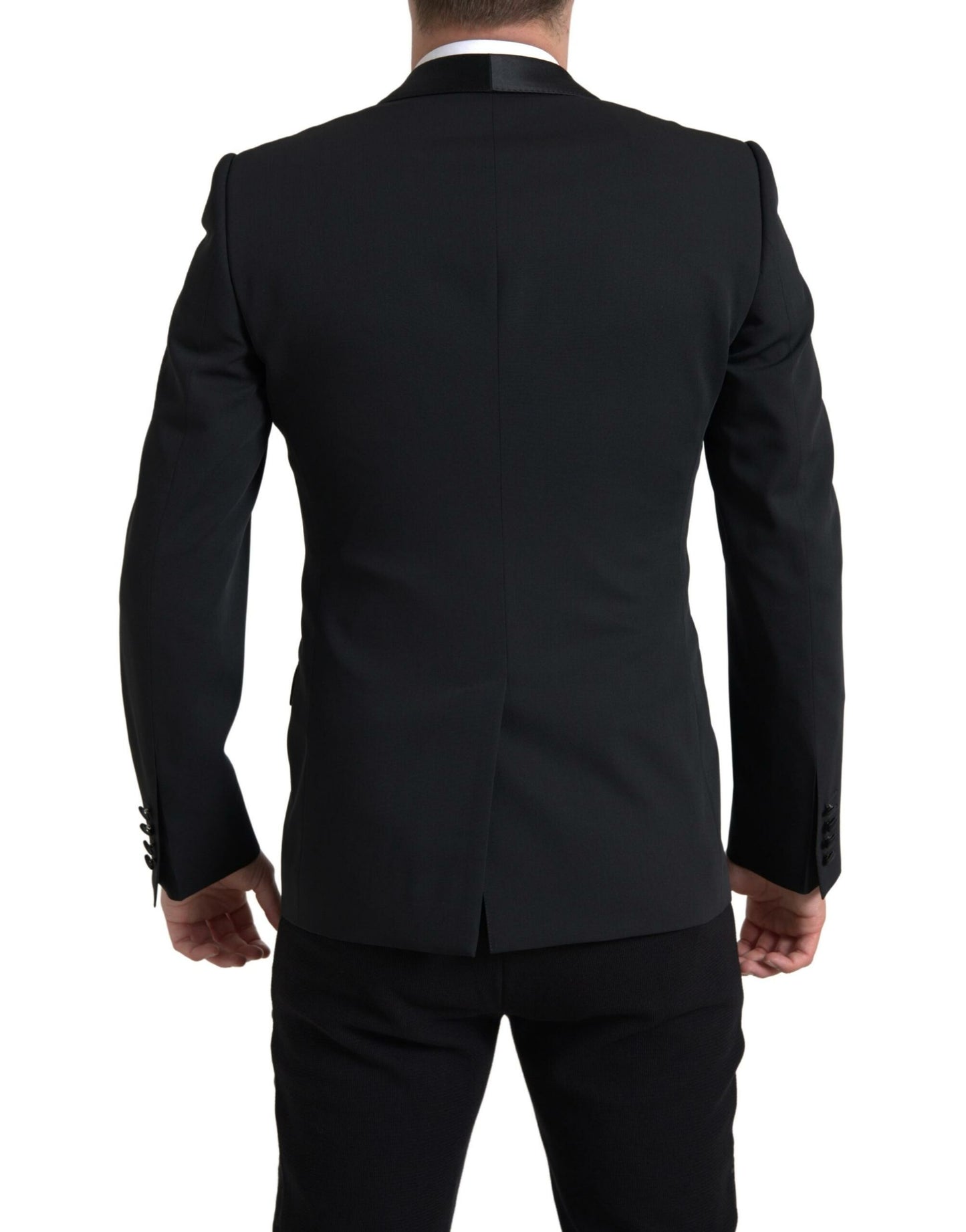 Dolce &amp; Gabbana Black Wool Single Breasted MARTINI Blazer