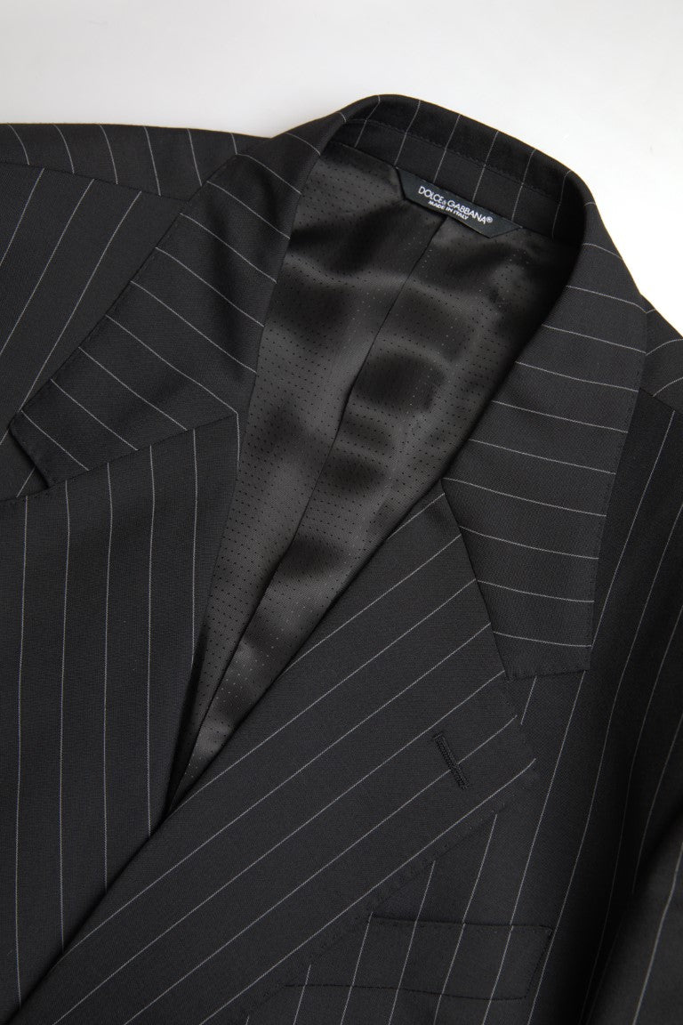 Dolce &amp; Gabbana Black Stripe Single Breasted SICILY Blazer