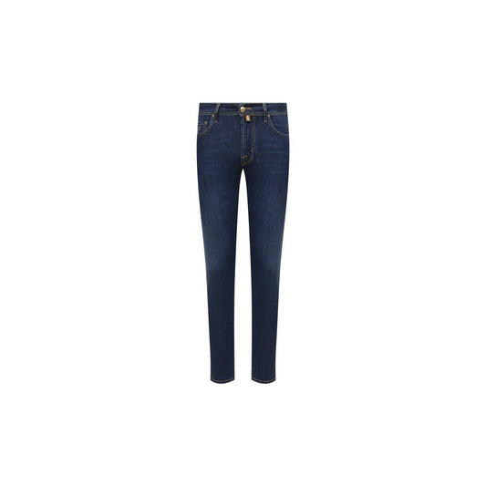 Jacob Cohen Blue Cotton Jeans &amp; Pants