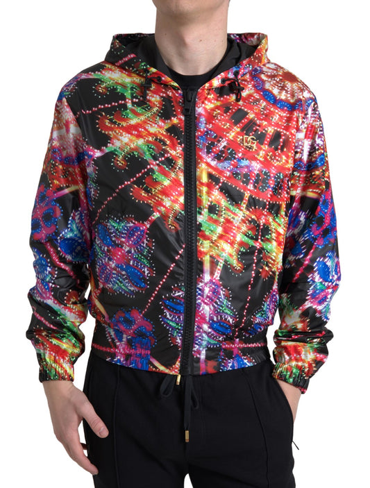 Dolce &amp; Gabbana Multicolor Hooded Sweatshirt Sweater