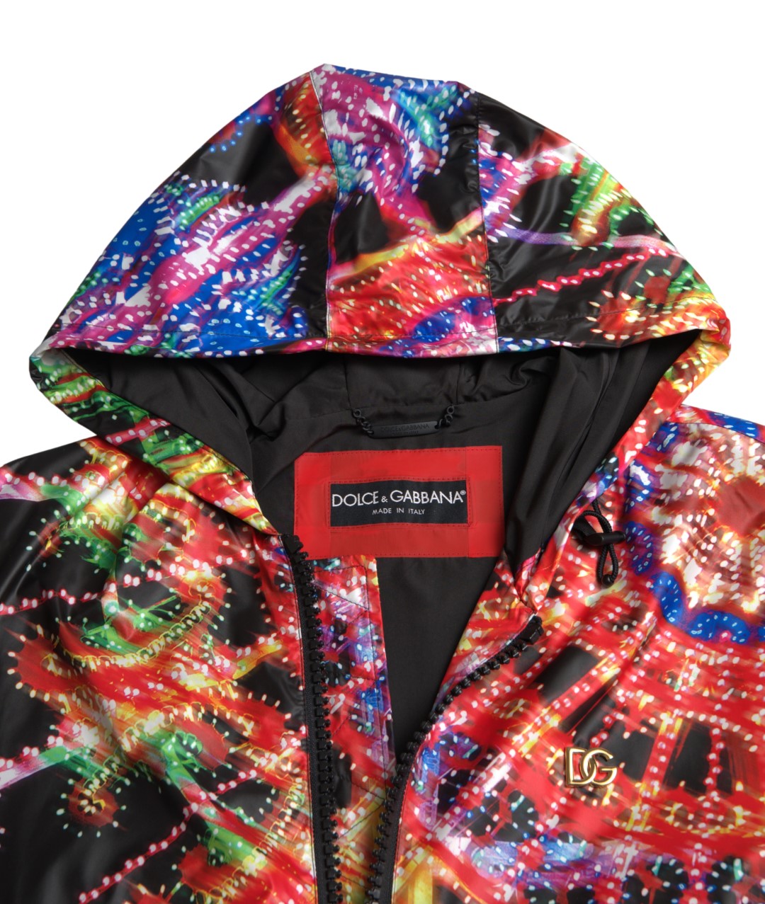 Dolce &amp; Gabbana Multicolor Hooded Sweatshirt Sweater