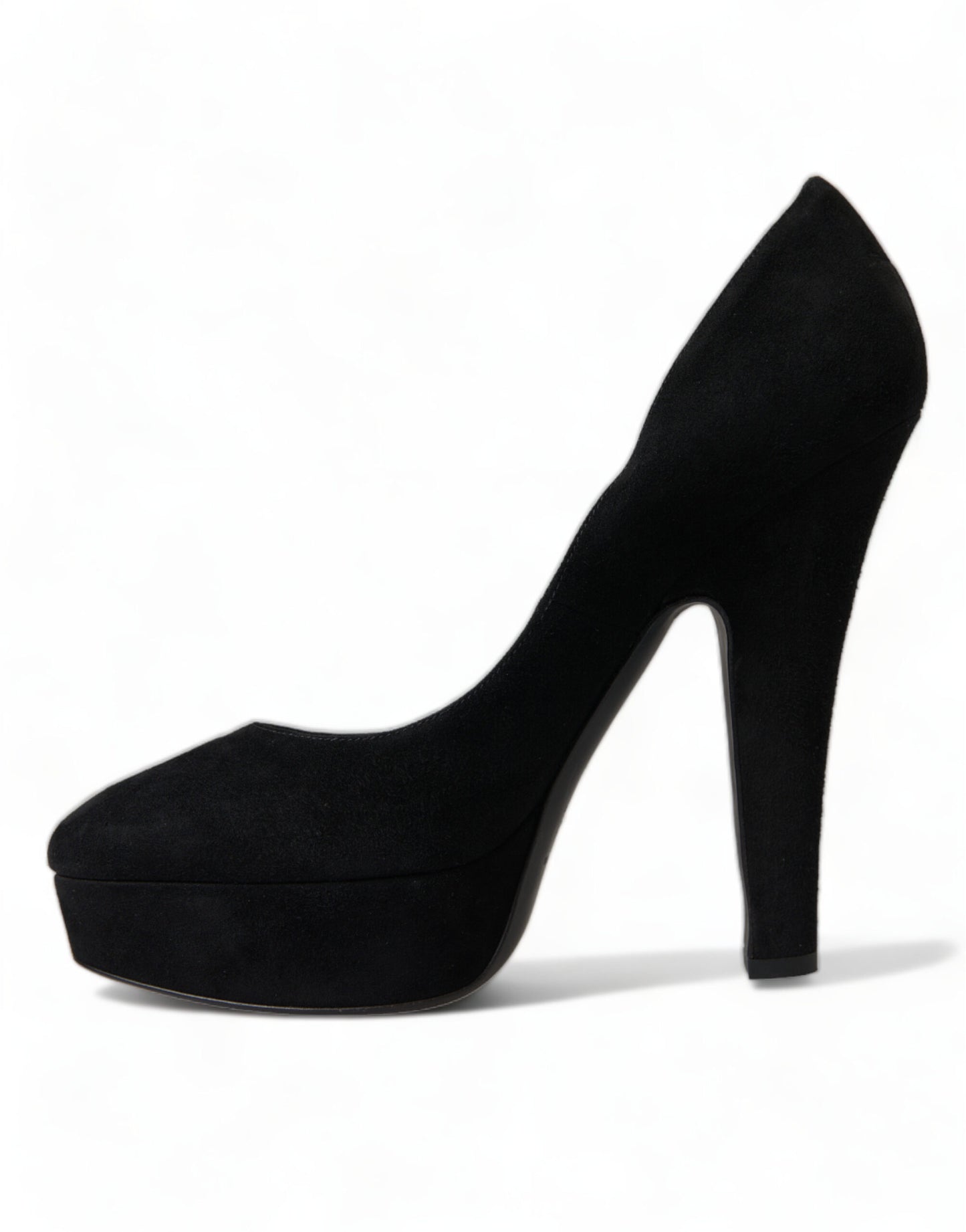 Dolce &amp; Gabbana schwarze Wildleder-Pumps mit Absatz. Raffinesse