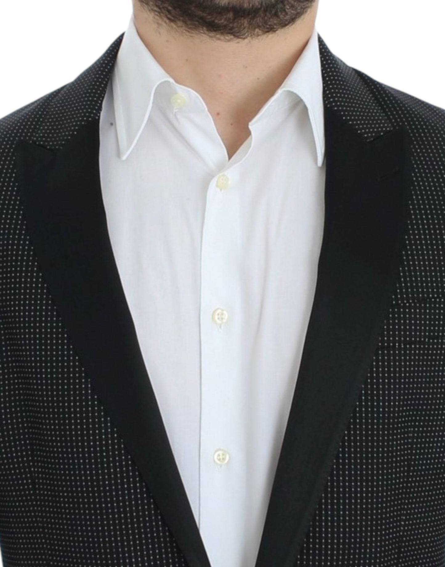 Dolce &amp; Gabbana Black wool slim MARTINI blazer