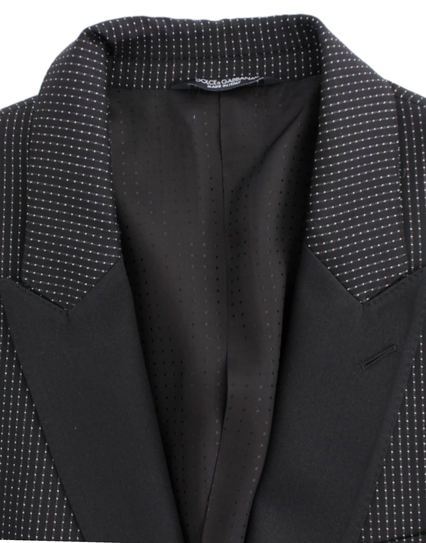 Dolce &amp; Gabbana Black wool slim MARTINI blazer