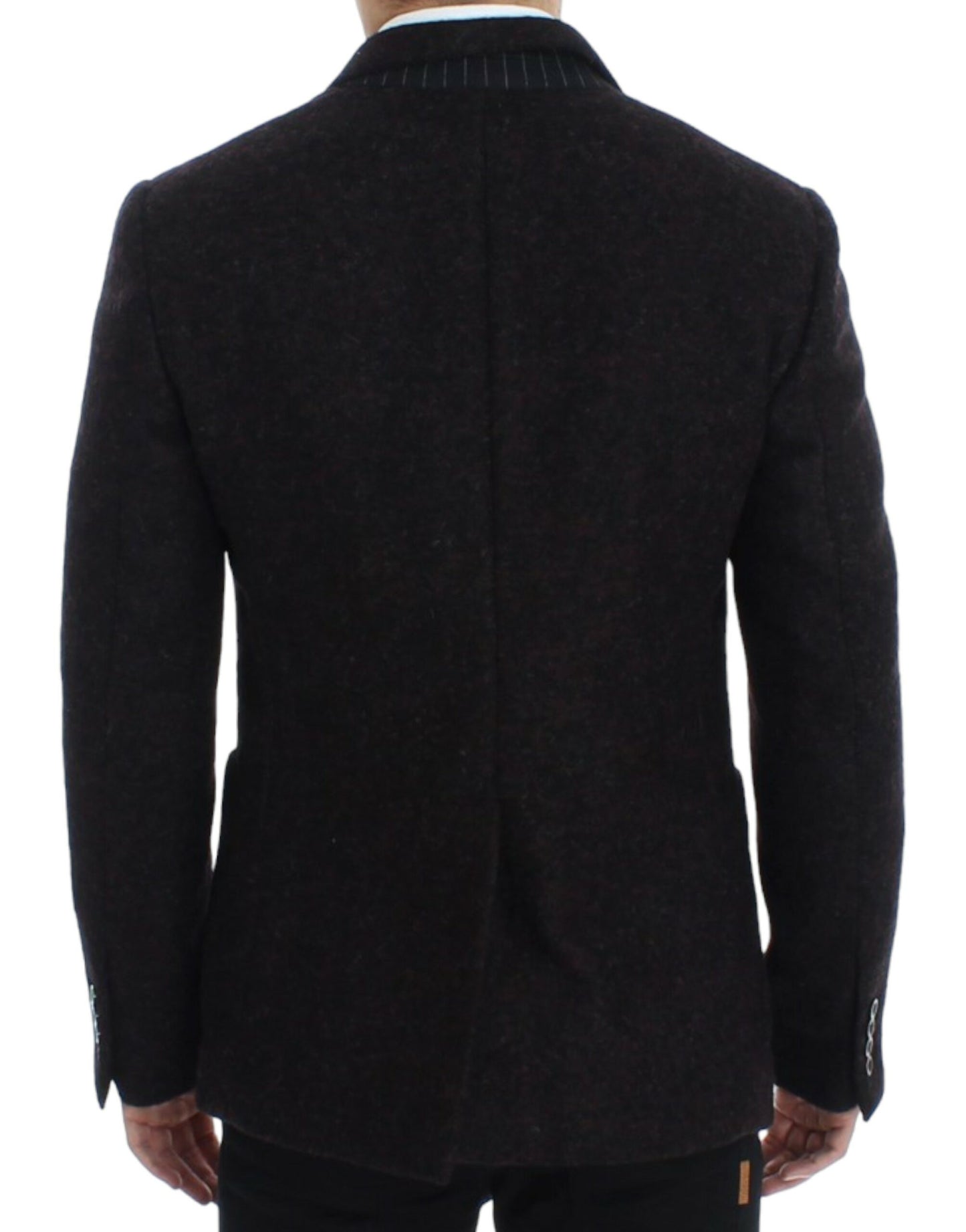 Dolce &amp; Gabbana Bordeaux alpaca two button blazer