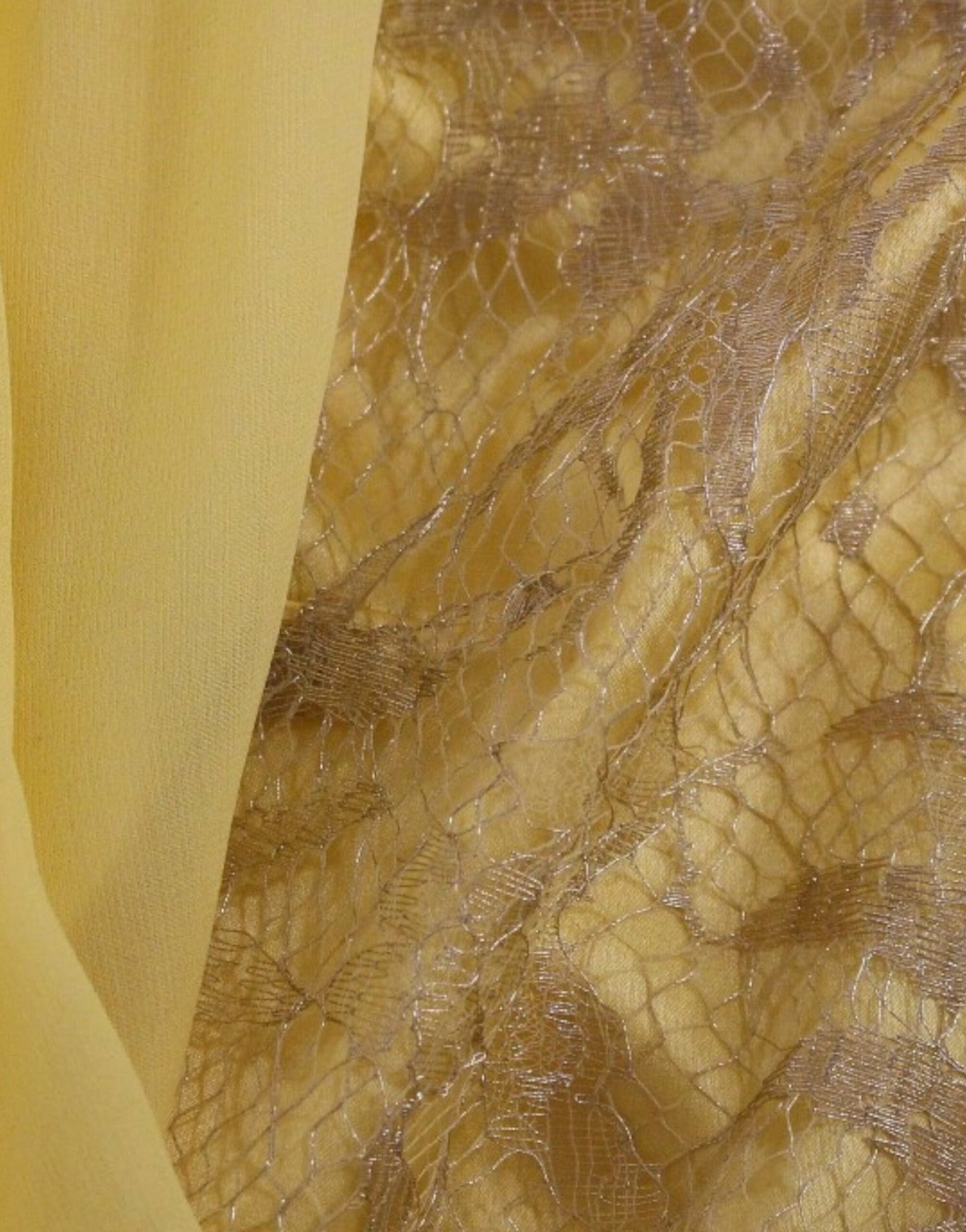 Dolce &amp; Gabbana Yellow lace crystal mini dress