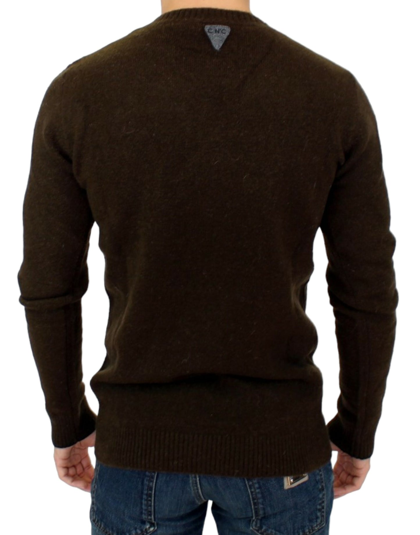 Maglione a righe elegante con scollo a giro di Costume National