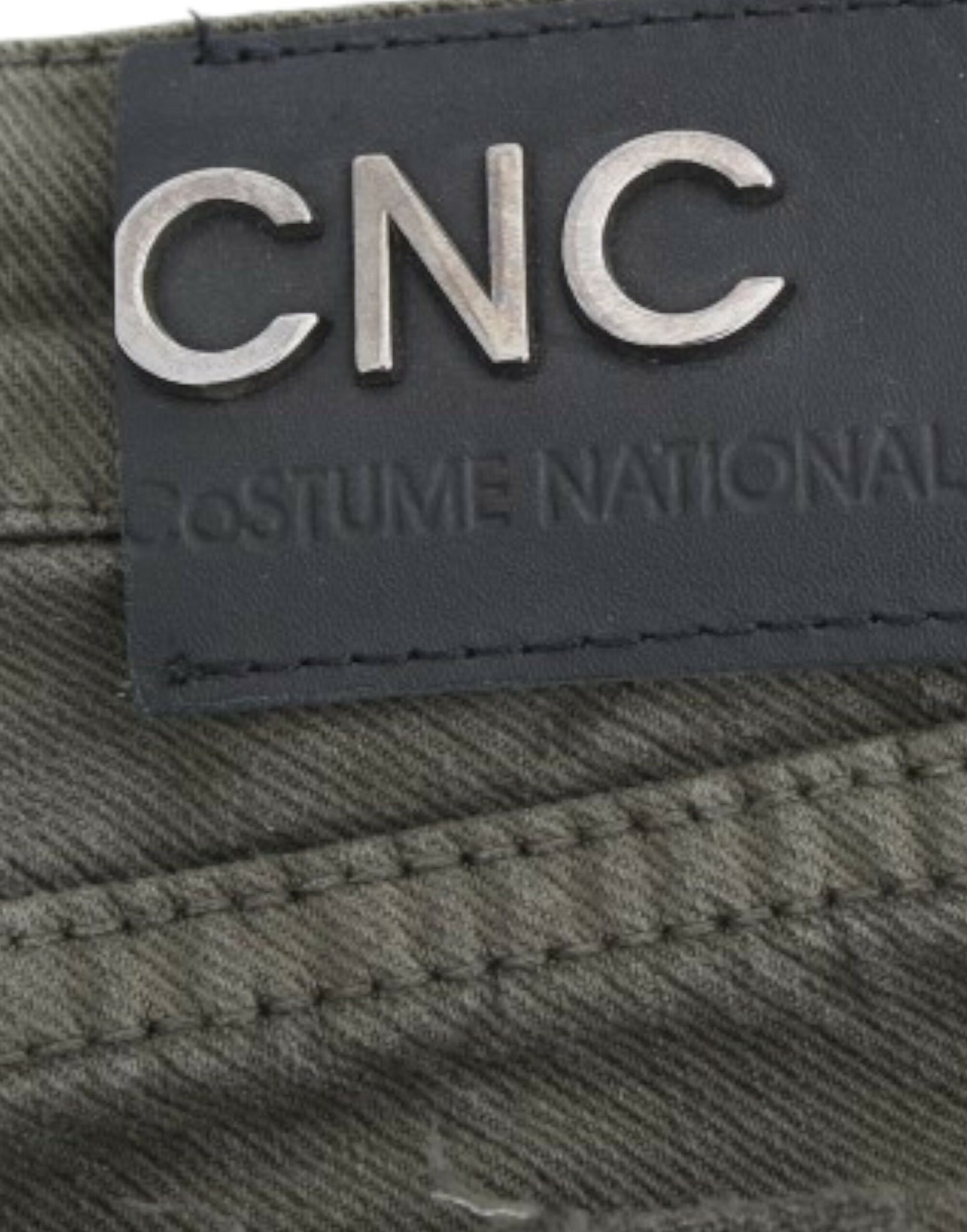 Grüne Designer-Jeans mit schmalem Bein von Costume National