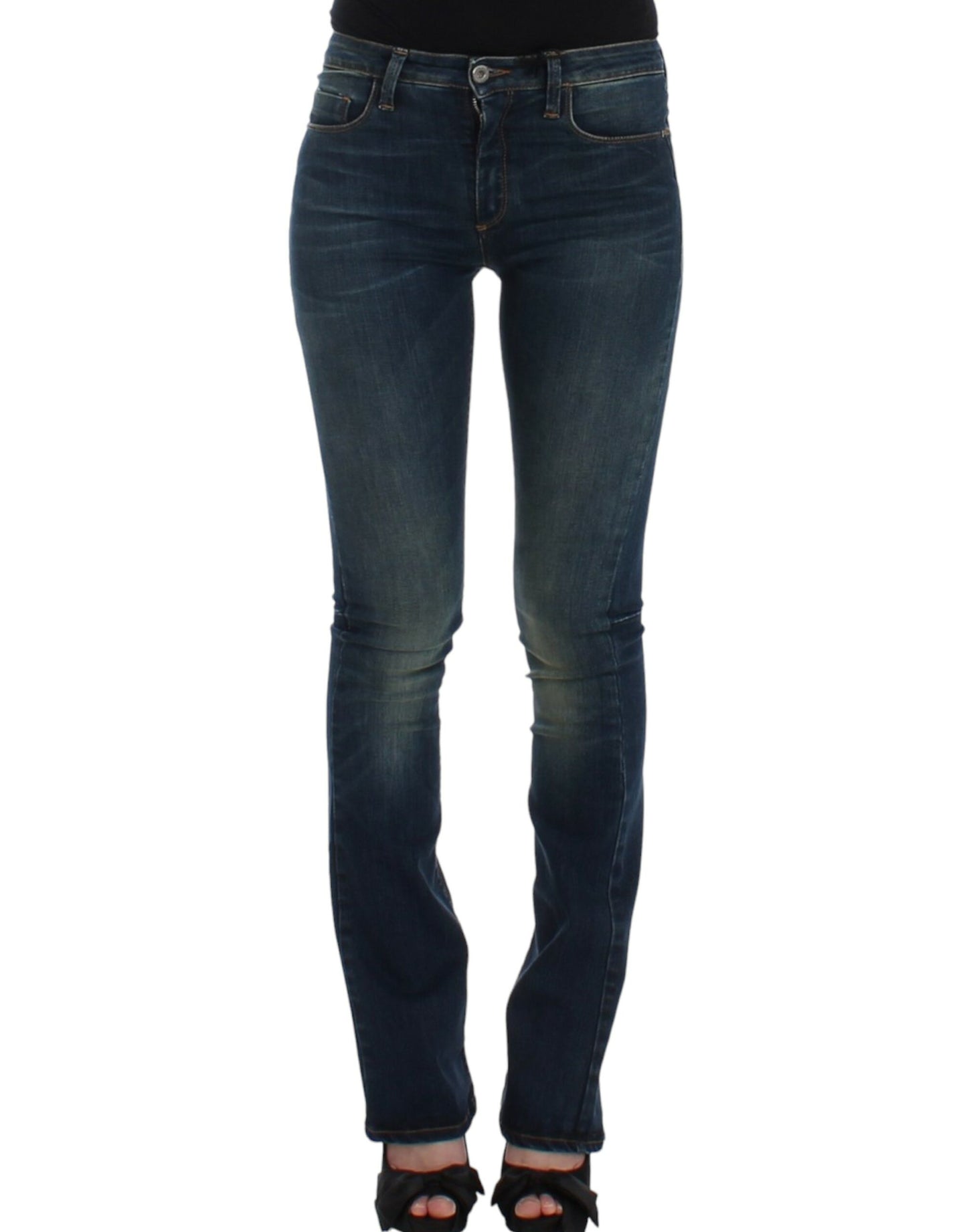 Blaue Designer-Jeans mit geradem Bein von Costume National