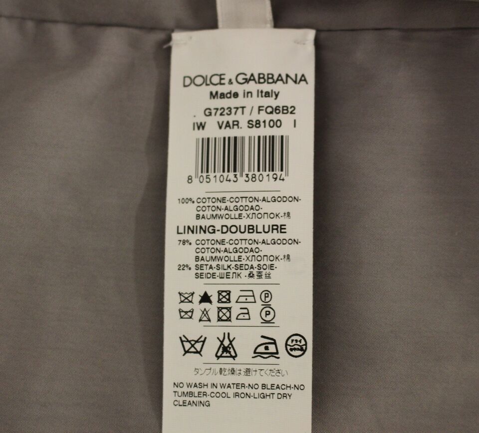 Dolce &amp; Gabbana Elegante graue Slim-Fit-Kleiderweste