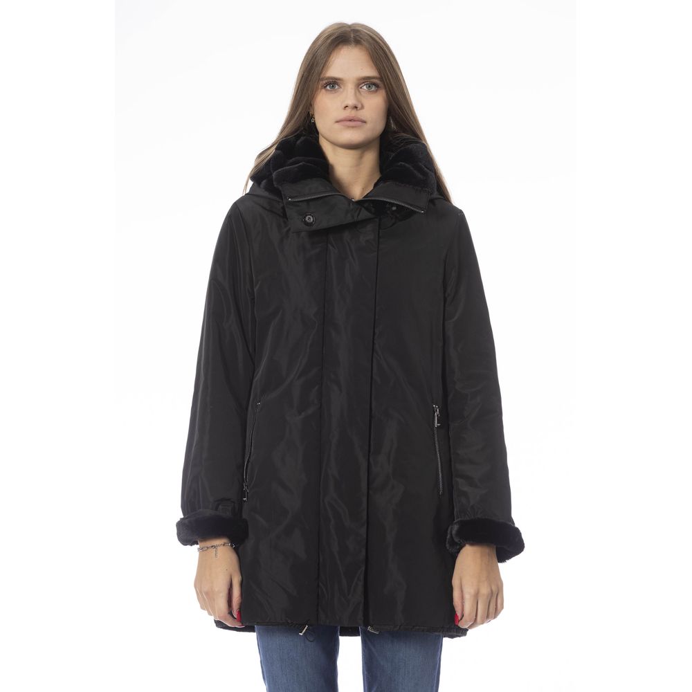 Baldinini Trend Reversible Kapuzenjacke in Schwarz – schick und vielseitig