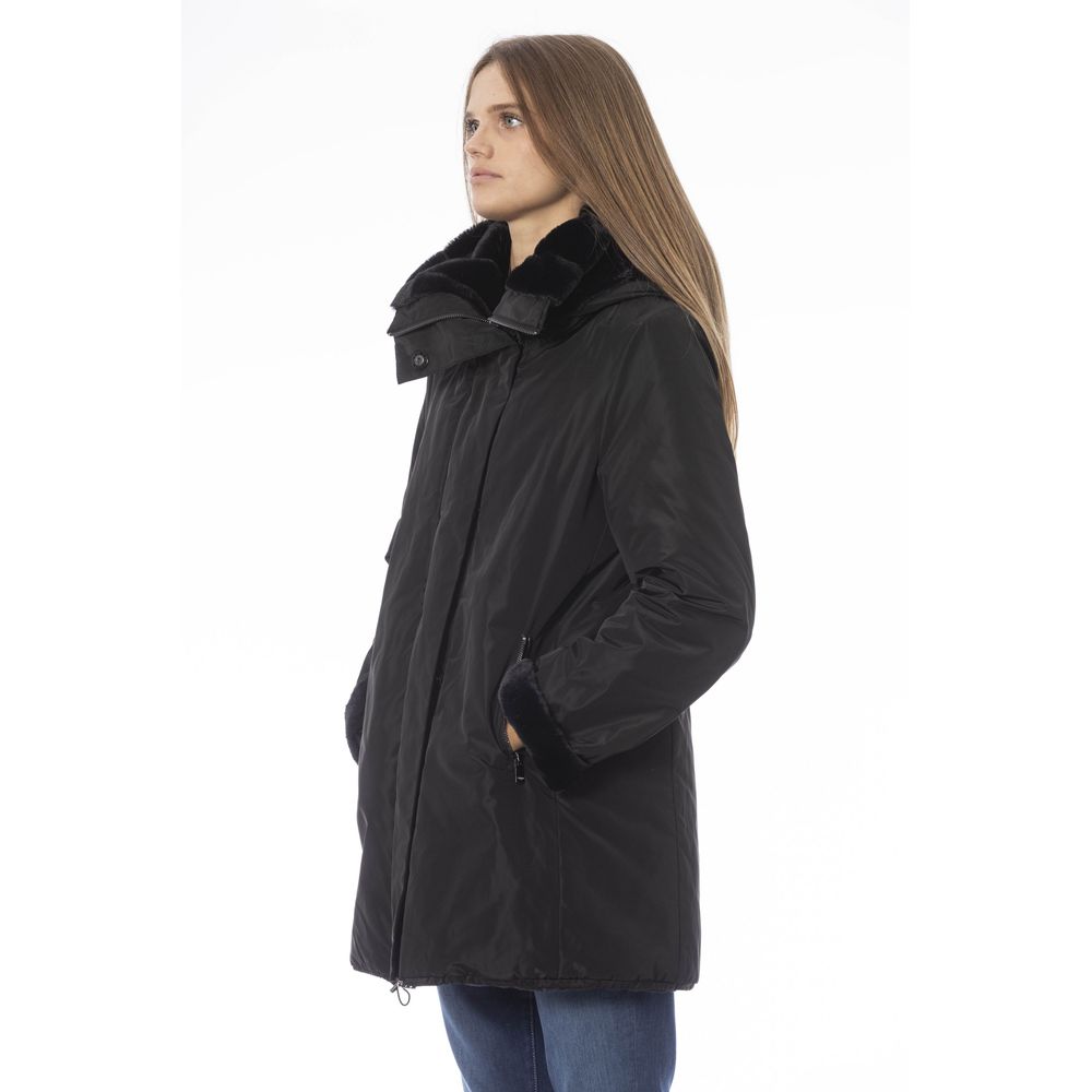 Baldinini Trend Reversible Kapuzenjacke in Schwarz – schick und vielseitig