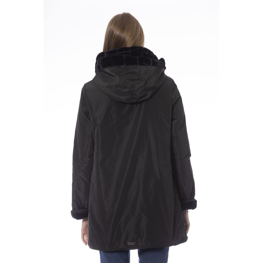 Baldinini Trend Reversible Kapuzenjacke in Schwarz – schick und vielseitig