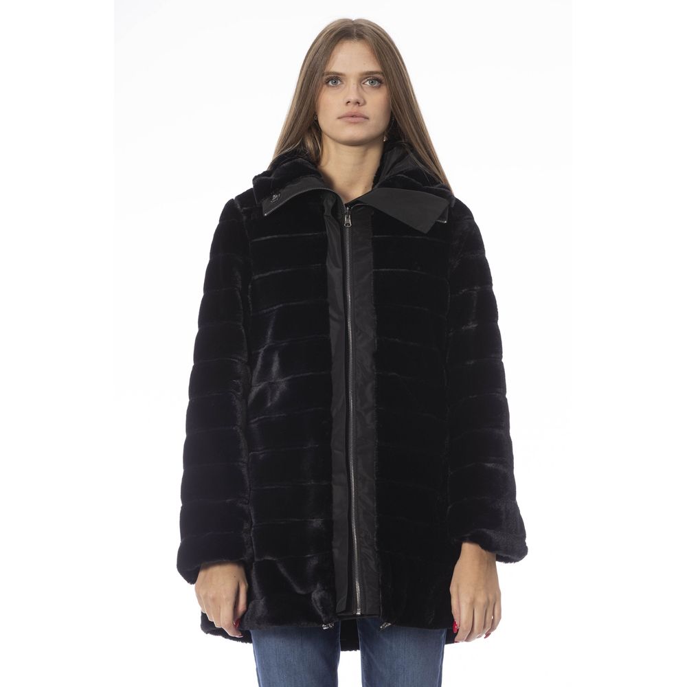 Baldinini Trend Reversible Kapuzenjacke in Schwarz – schick und vielseitig