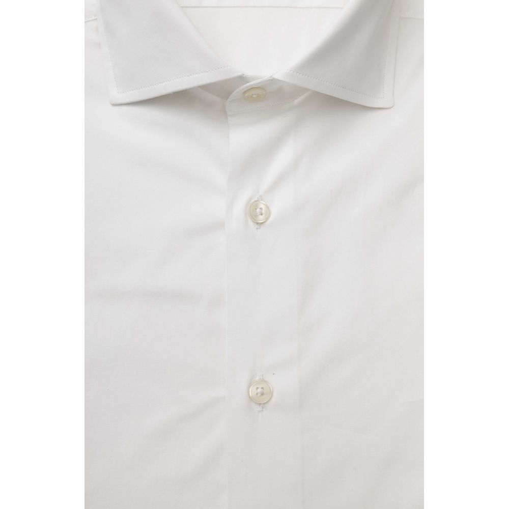 Bagutta White Cotton Men's Shirt