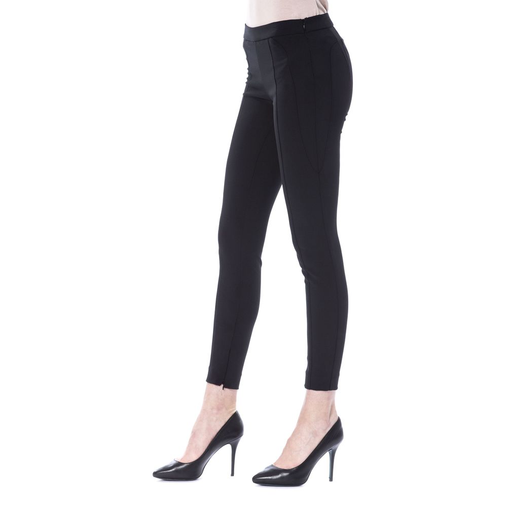 BYBLOS Elegante schwarze Röhrenhose mit Reißverschluss