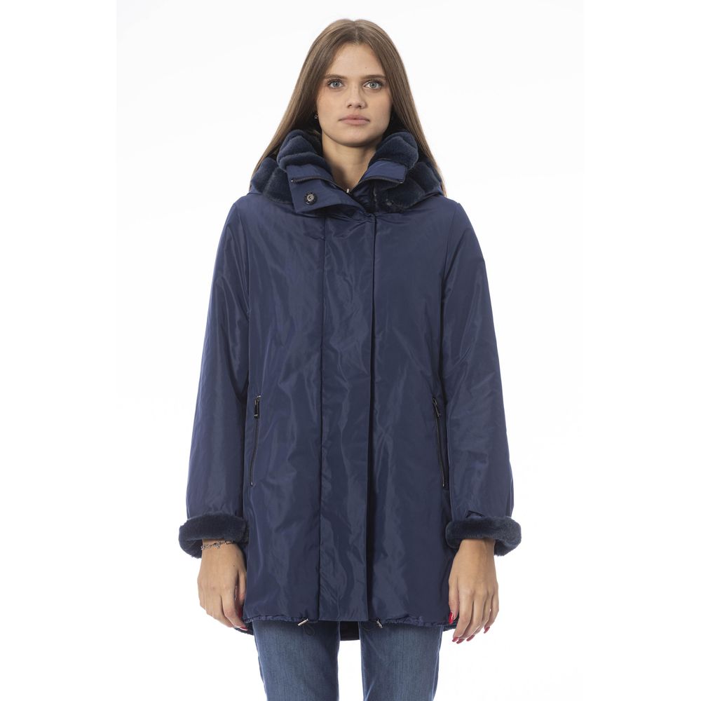 Baldinini Trend Reversible Hellblaue Kapuzenjacke