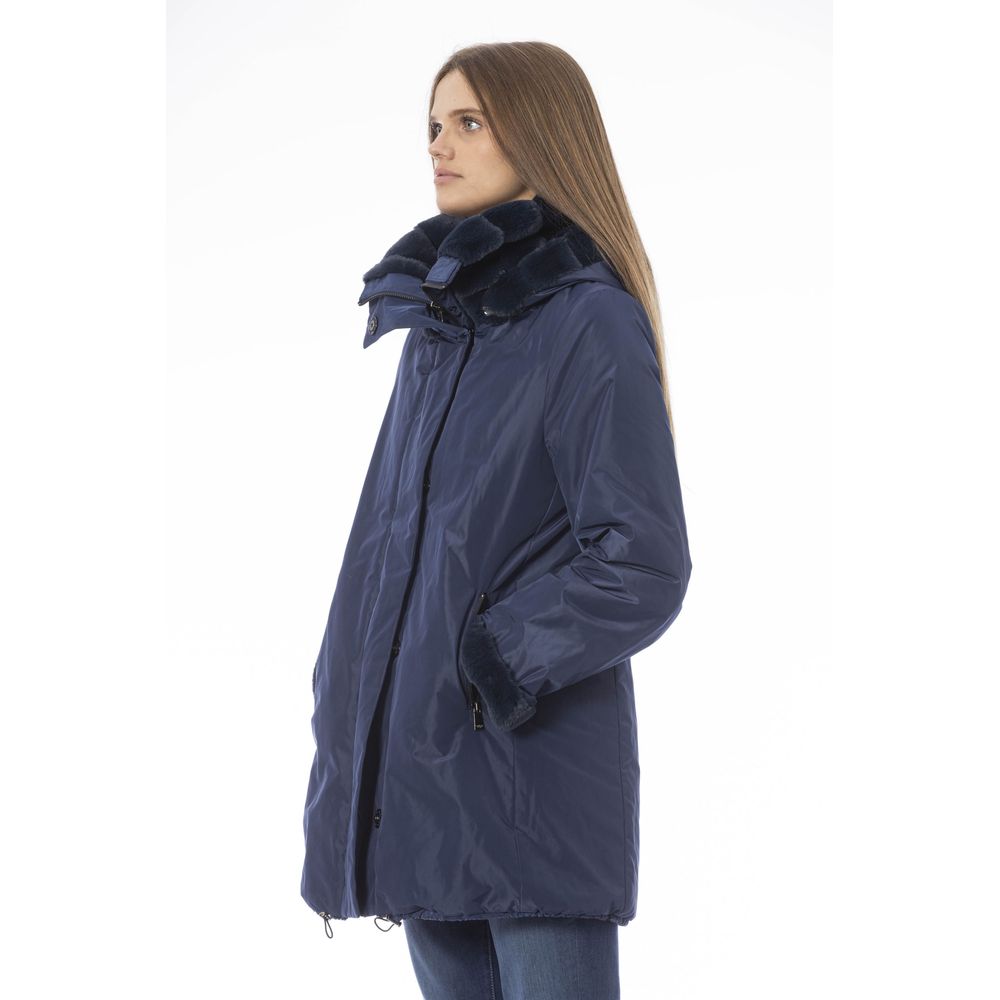 Baldinini Trend Reversible Hellblaue Kapuzenjacke