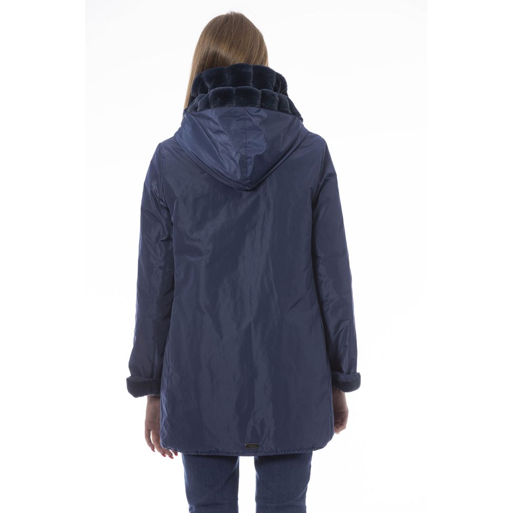 Baldinini Trend Reversible Hellblaue Kapuzenjacke