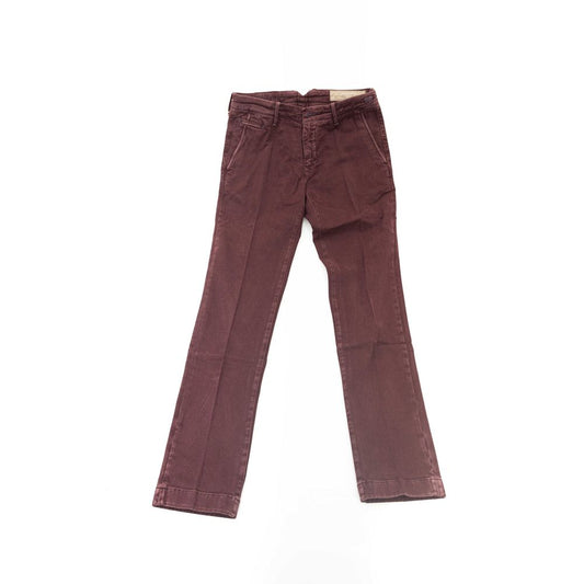 Jacob Cohen Elegante burgunderrote Chino-Modellhose