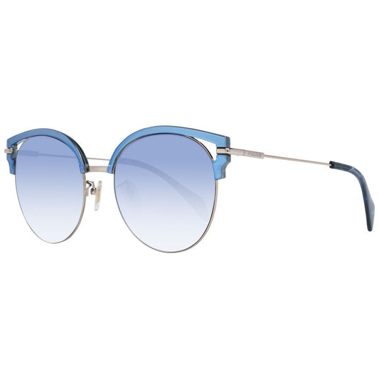 Police Chic Sonnenbrille mit blauem Farbverlauf und Schmetterlingsmotiv