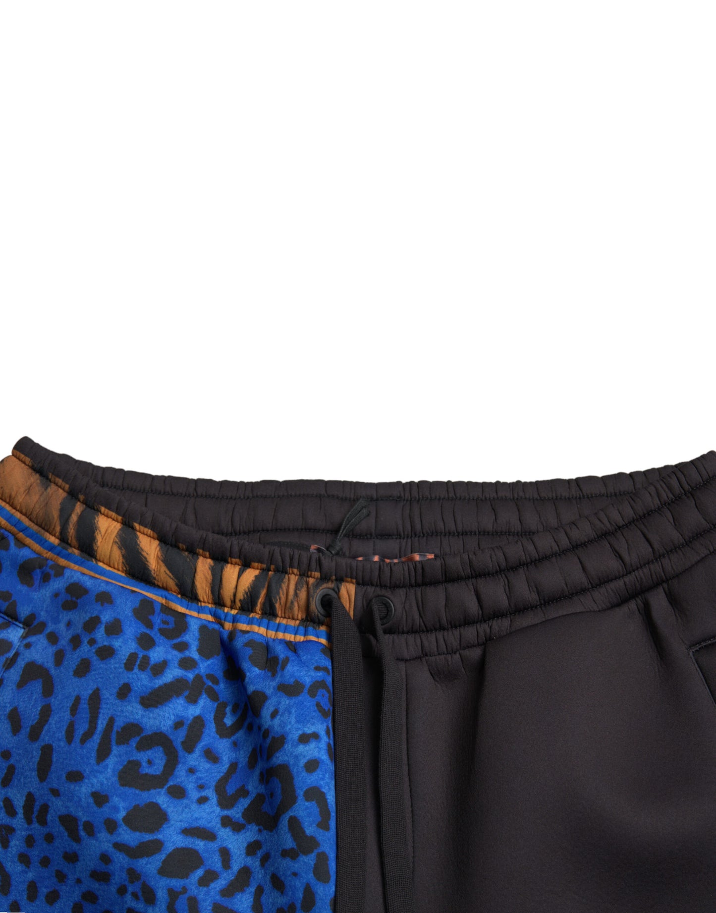 Dolce &amp; Gabbana Black Tiger Print Cargo Jogger Pants