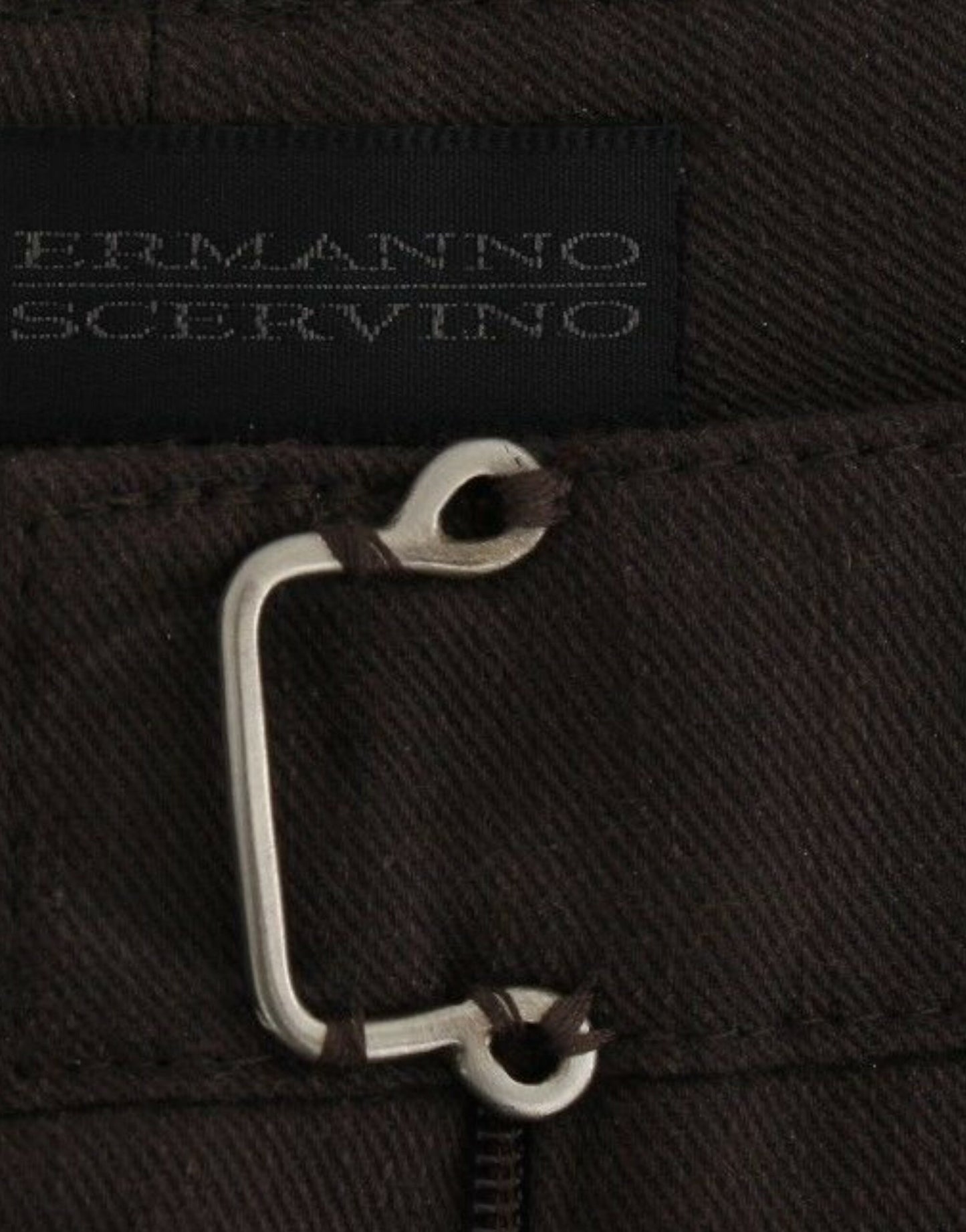 Schicke braune Baumwollanzughose von Ermanno Scervino