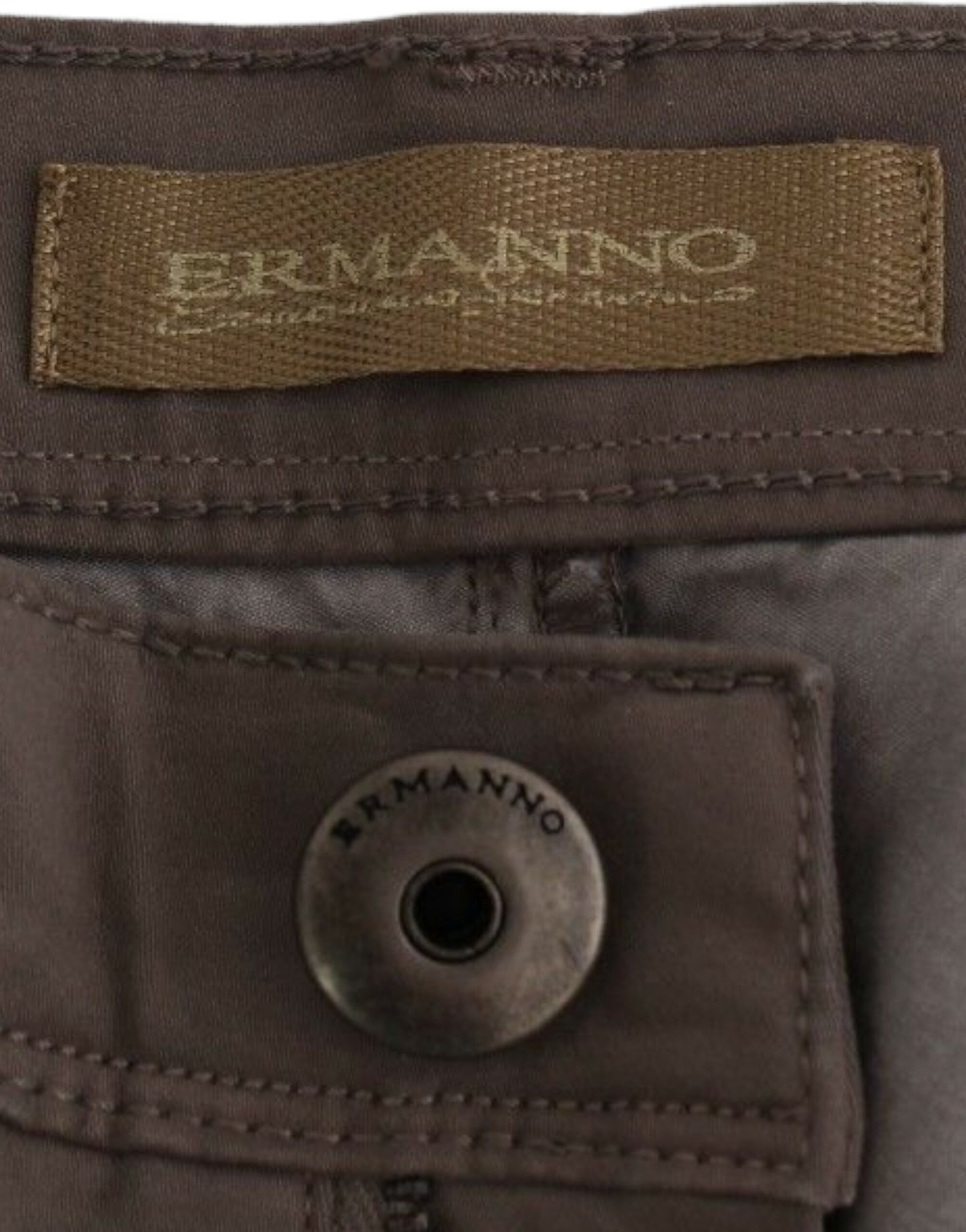 Ermanno Scervino Chic Taupe Skinny Jeans für gehobenen Stil