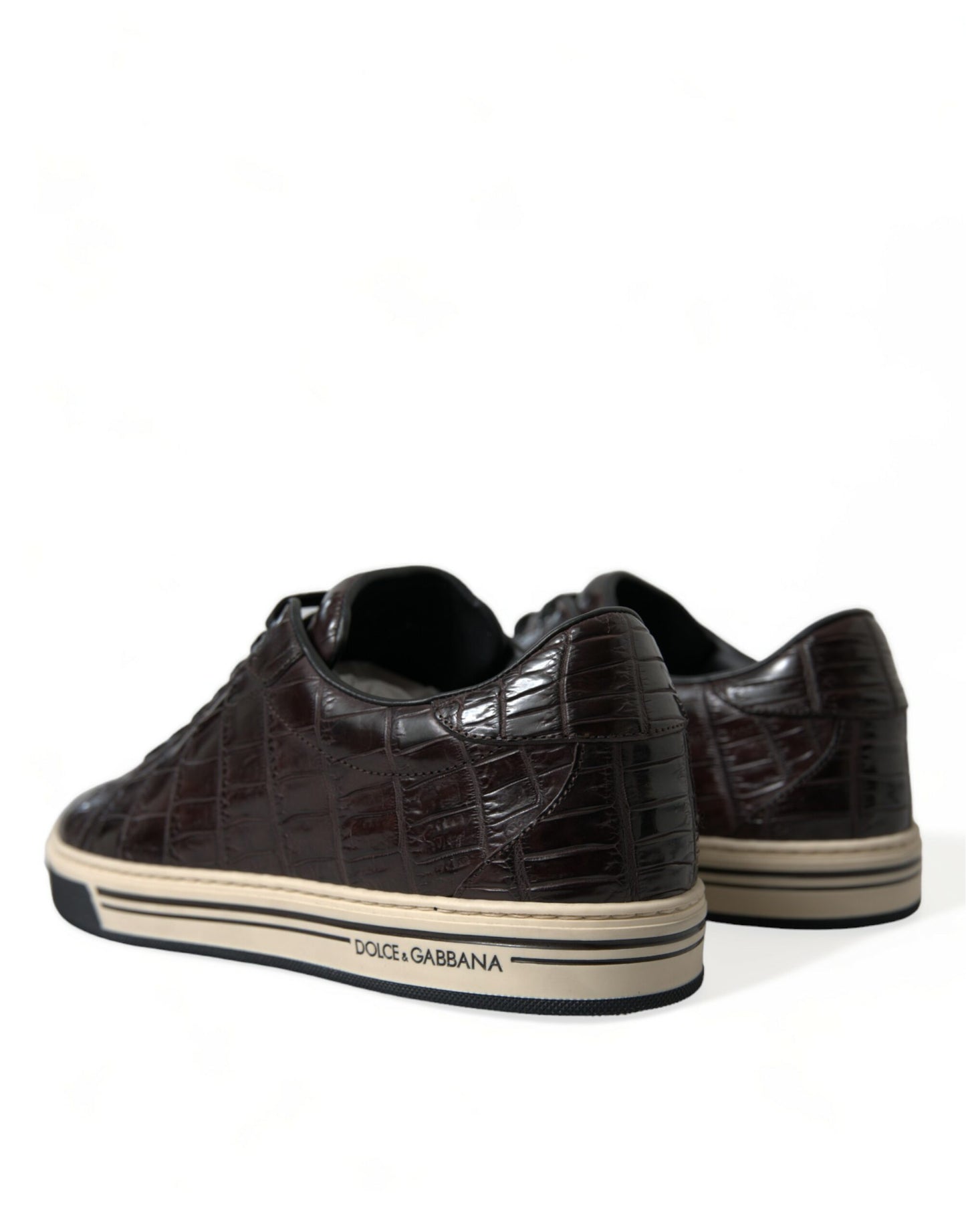 Dolce & Gabbana Elegant Exotic Leather Low-Top Sneakers