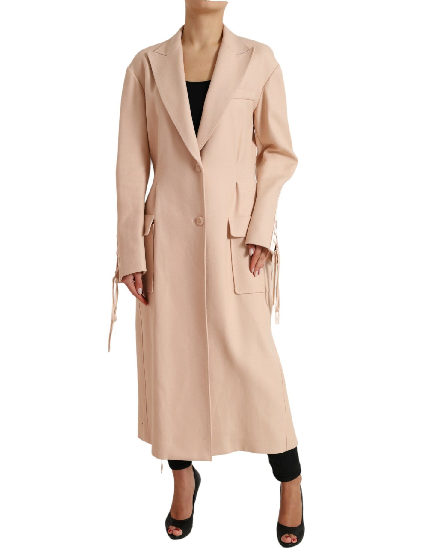 Dolce &amp; Gabbana Eleganter einreihiger Trenchcoat in Beige