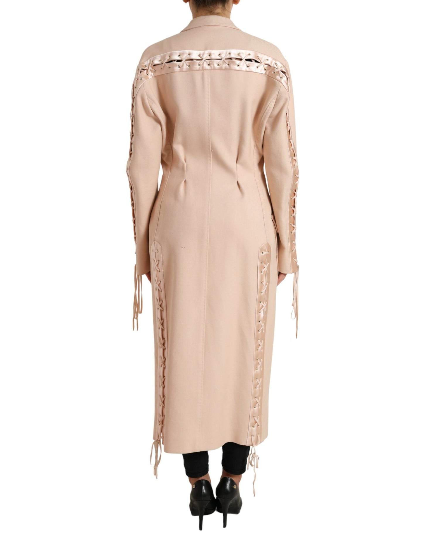 Dolce &amp; Gabbana Eleganter einreihiger Trenchcoat in Beige