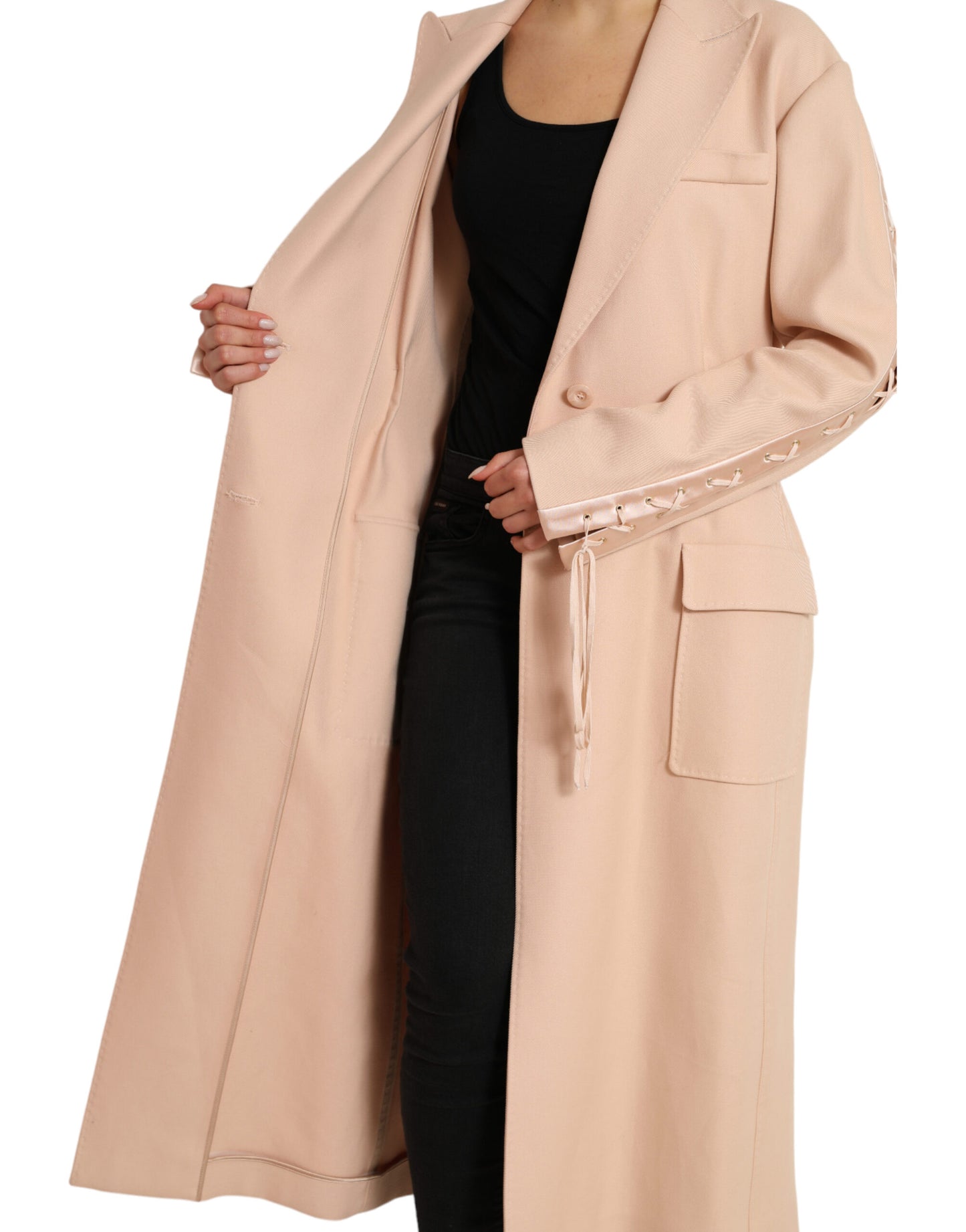 Dolce &amp; Gabbana Eleganter einreihiger Trenchcoat in Beige