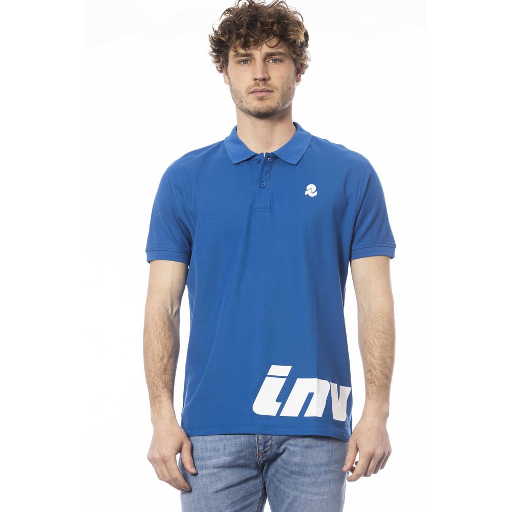 Invicta Elegantes kurzärmliges blaues Poloshirt