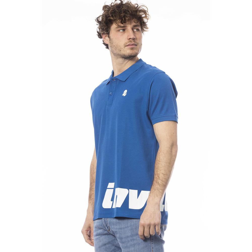 Invicta Elegantes kurzärmliges blaues Poloshirt